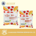 heat seal plastic candy bag/snack packaging/yogurt & fruit candy bag